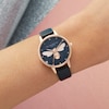 Thumbnail Image 3 of Olivia Burton Lucky Bee Black Vegan Leather Strap Watch