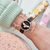 Thumbnail Image 4 of Olivia Burton Lucky Bee Black Vegan Leather Strap Watch