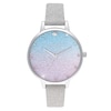 Thumbnail Image 0 of Olivia Burton Wishing Wave Silver Sparkle Strap Watch