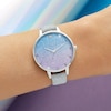 Thumbnail Image 2 of Olivia Burton Wishing Wave Silver Sparkle Strap Watch