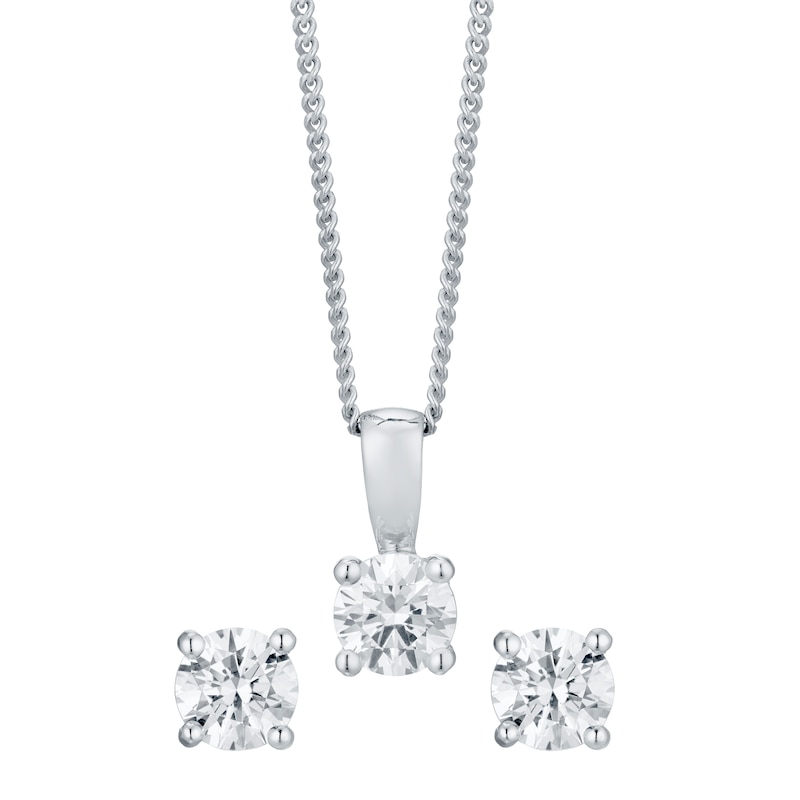 Sterling Silver Cubic Zirconia Jewellery Set