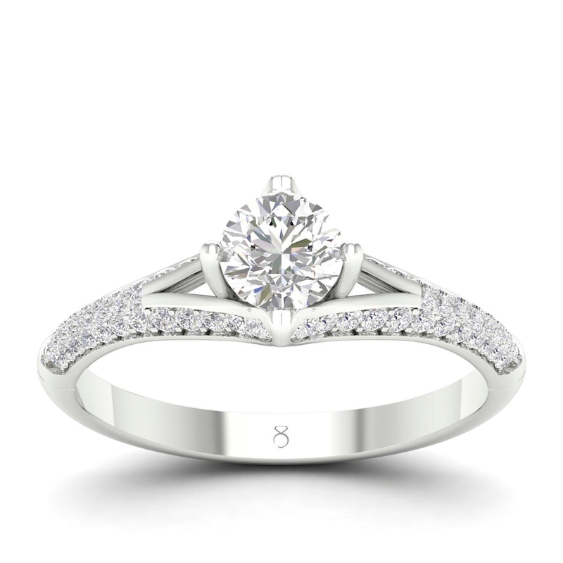 Main Image 1 of The Diamond Story 18ct White Gold 3/4ct Diamond Ring