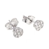 Thumbnail Image 1 of 9ct White Gold 0.25ct Total Diamond Cluster Stud Earrings