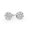 Thumbnail Image 2 of 9ct White Gold 0.25ct Total Diamond Cluster Stud Earrings