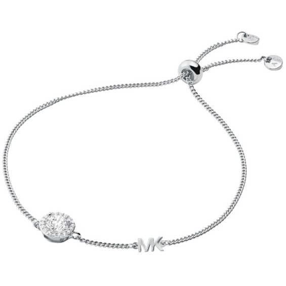 Michael Kors Sterling Silver 7 Halo Slider Bracelet