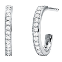 Michael Kors Mercer Link Sterling Silver Mini Huggie Hoops