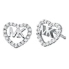 Thumbnail Image 0 of Michael Kors Sterling Silver Heart Logo Stud Earrings