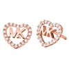 Thumbnail Image 0 of Michael Kors 14ct Rose Gold Plated Logo Stud Earrings