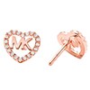 Thumbnail Image 1 of Michael Kors 14ct Rose Gold Plated Logo Stud Earrings