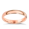 Thumbnail Image 1 of 9ct Rose Gold 3mm Extra Heavyweight Court Ring