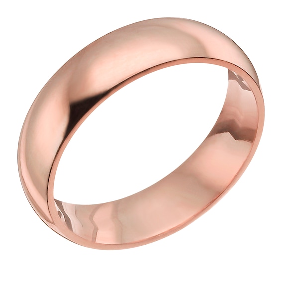 9ct Rose Gold 7mm Super Heavyweight Court Ring