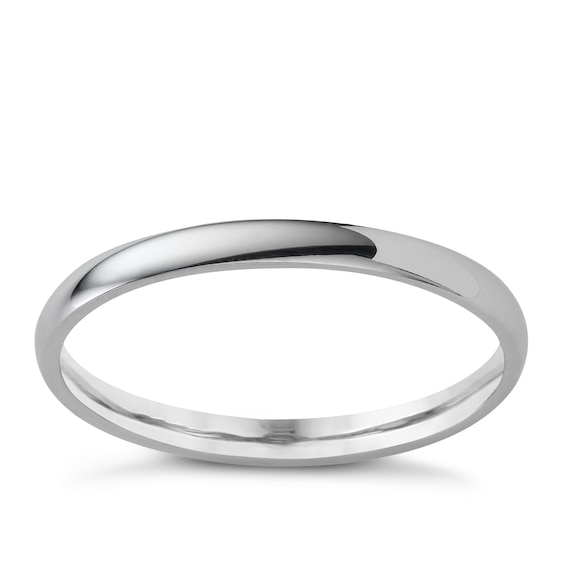 Platinum 2mm Extra Heavyweight Court Ring