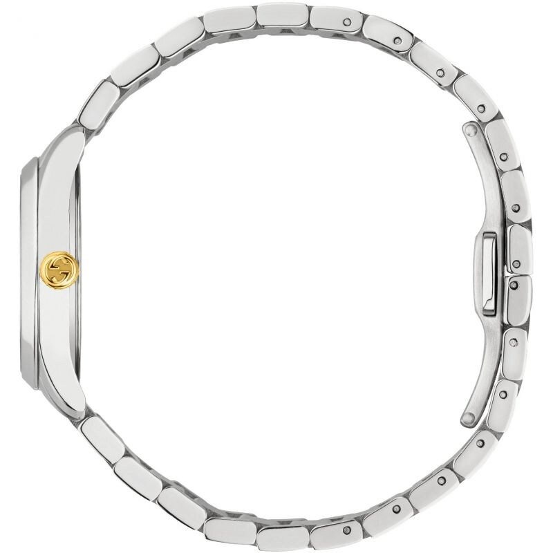 Gucci G-Timeless Cat Two Tone Bracelet Watch