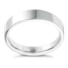 18ct White Gold 7mm Extra Heavyweight Flat Ring