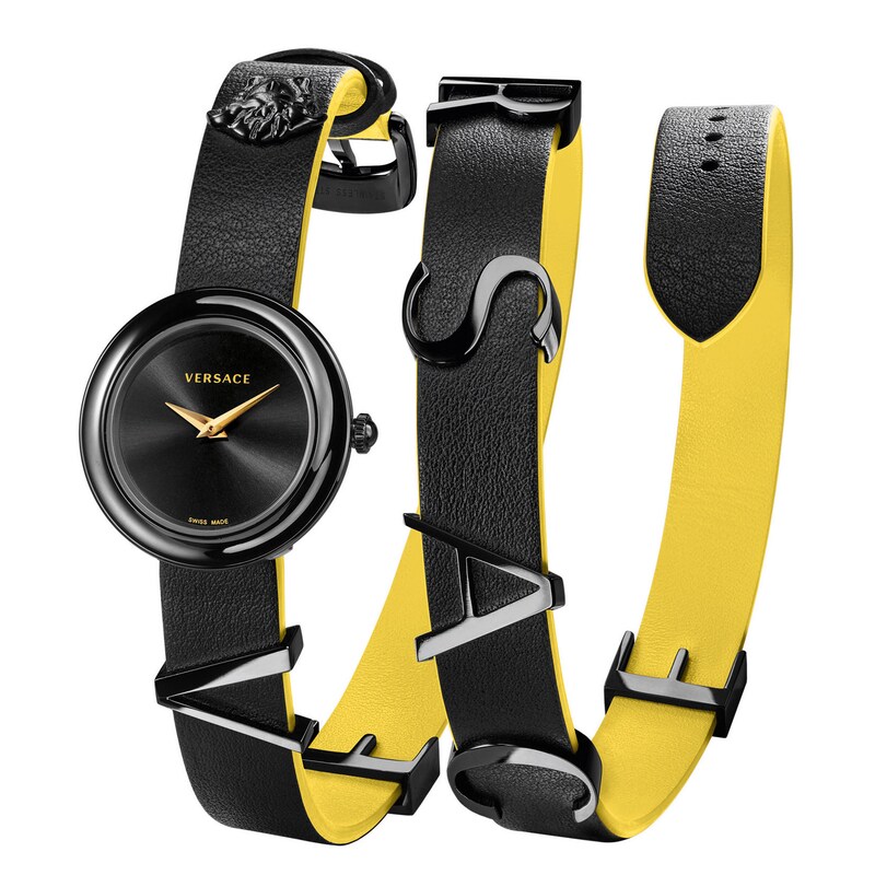 Versace VFlare Ladies' Black Strap Watch Ernest Jones