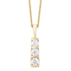 Thumbnail Image 0 of 9ct Yellow Gold Trilogy 0.50ct Total Diamond Pendant