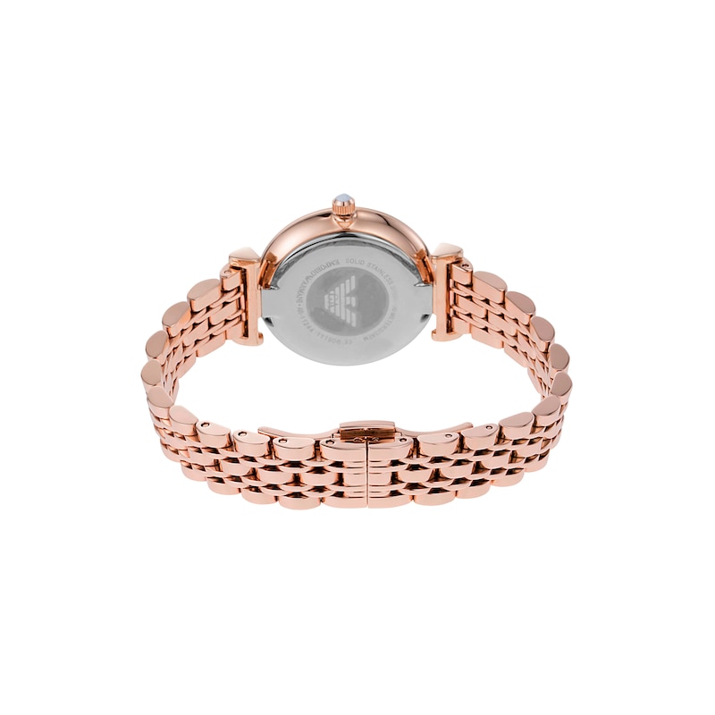 Emporio Armani Rose Gold-Tone Bracelet Watch