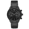 Emporio Armani Chronograph Black Ip Bracelet Watch