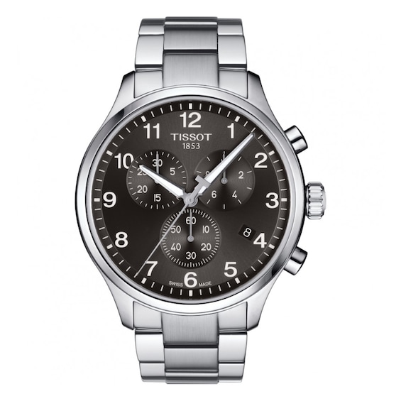 Tissot Chrono Xl Mens Black Dial Bracelet Watch