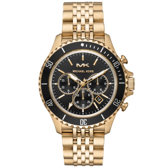 Michael Kors Bayville Men’s Gold Tone Bracelet Watch