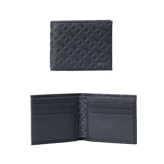 BOSS Men’s Crosstown Black Leather Wallet