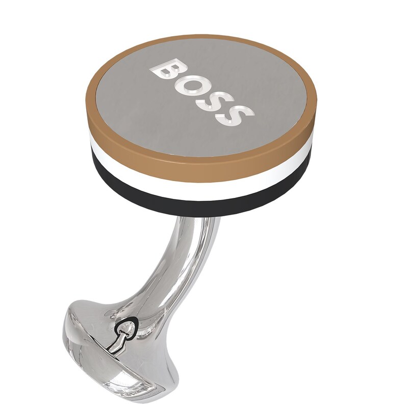 BOSS Men's Three Tone Brass Cufflinks Ernest Jones