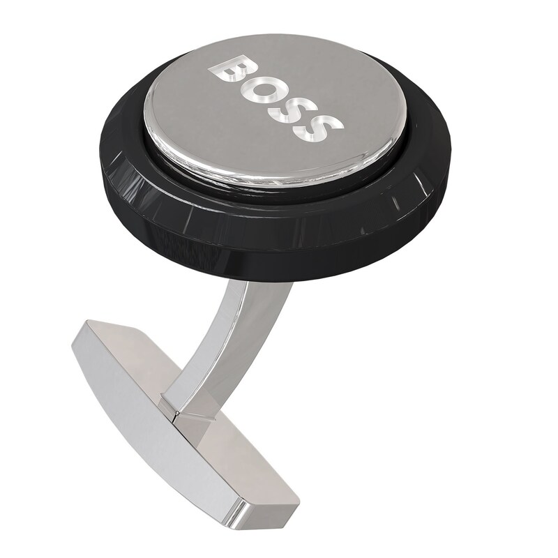 BOSS Men's Signature Brass Cufflinks