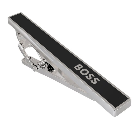 BOSS Tullio Men’s Black Brass Tie Bar