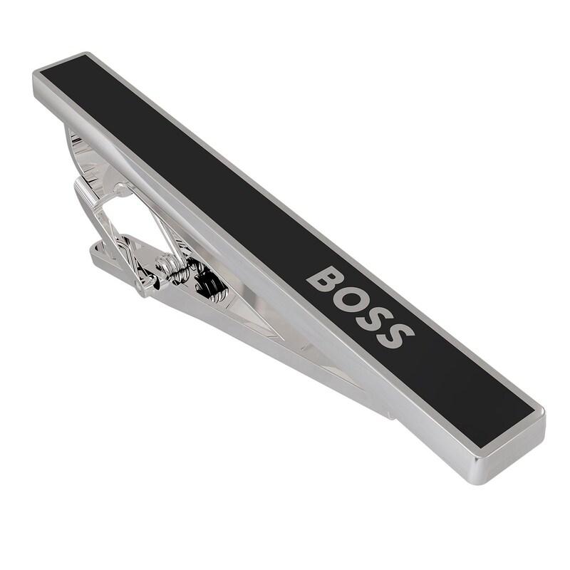 BOSS Tullio Men's Black Brass Tie Bar