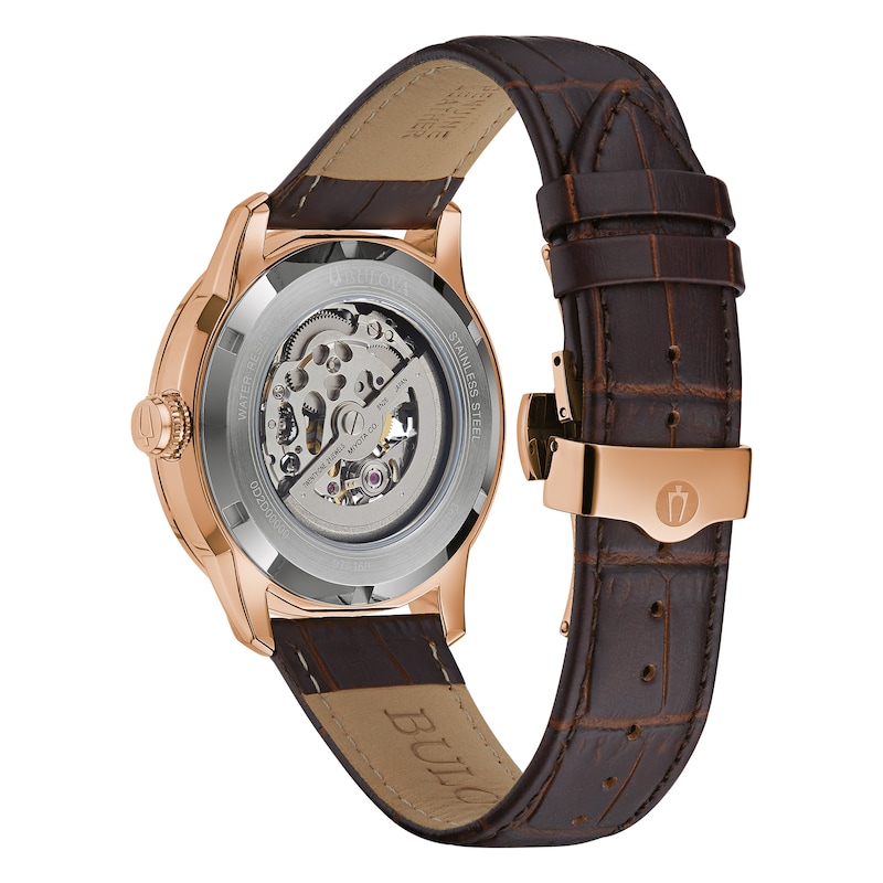 Bulova Sutton Men's Brown Leather Strap Watch