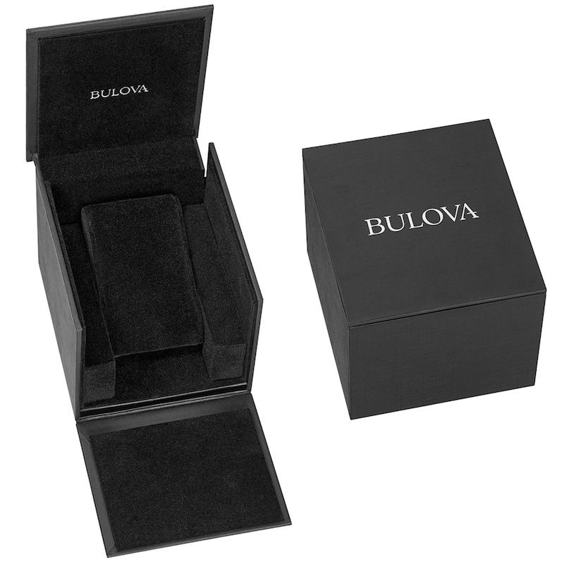 Bulova Sutton Men's Black Leather Strap Watch