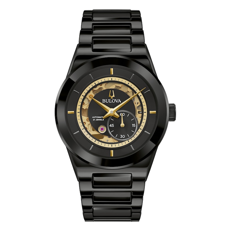 Bulova Millennia Men's Black Ceramic Bracelet Watch