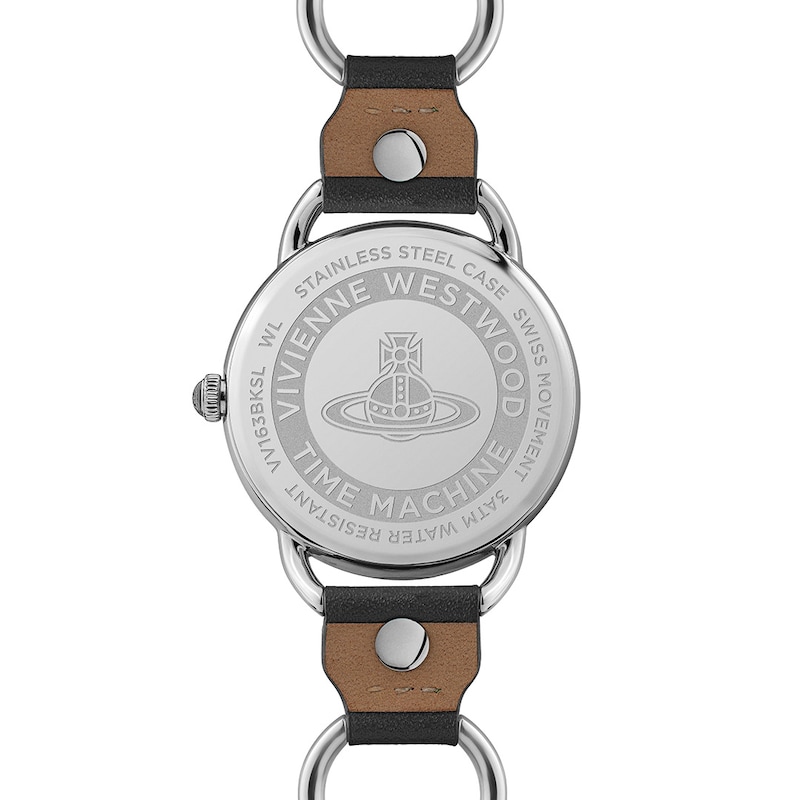 Vivienne Westwood Carnaby Ladies' Black Leather Strap Watch