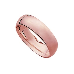 18ct Rose Gold 7mm Super Heavyweight Court Ring