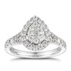 Thumbnail Image 0 of Neil Lane 14ct White Gold 0.81ct Total Diamond Pear Ring