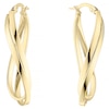 Thumbnail Image 0 of 9ct Yellow Gold Double Row Oval Twist Hoop Earrings