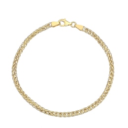 9ct Yellow Gold 7.5 Inch Spiga Chain Bracelet