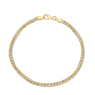 9ct Yellow Gold 7.5 Inch Spiga Chain Bracelet | Ernest Jones