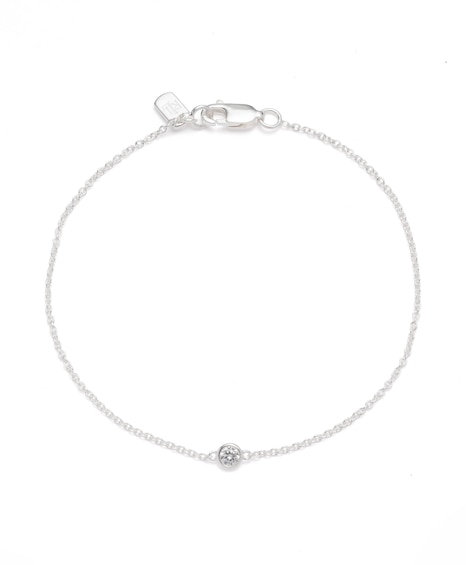 Lauren Ralph Lauren Silver & Cubic Zirconia Chain Bracelet