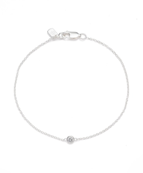 Lauren Ralph Lauren Silver and Cubic Zirconia Chain Bracelet