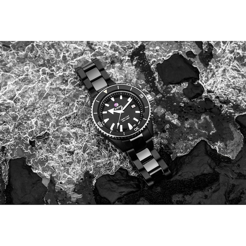 Rado Captain Cook Men's High-Tec Black Ceramic Watch