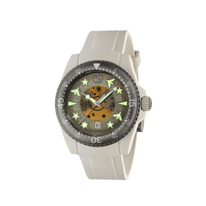 Gucci Dive White Strap Watch