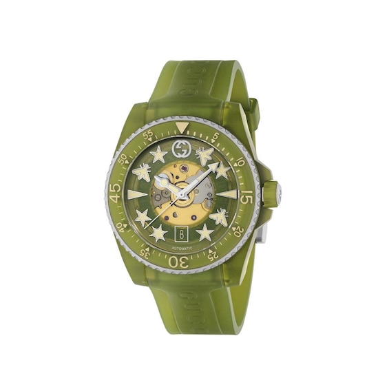 Gucci Dive Green Strap Watch