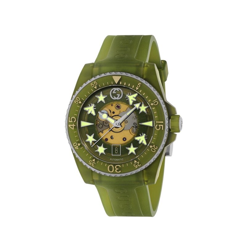 Gucci Dive Green Strap Watch