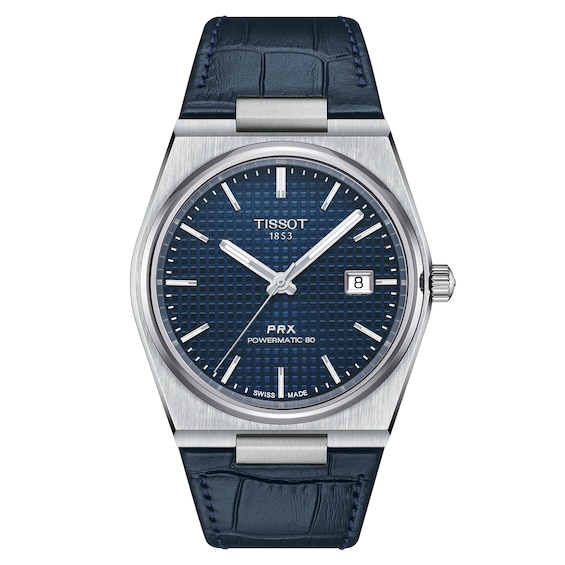 Tissot PRX Powermatic 80 Men’s Blue Leather Strap Watch