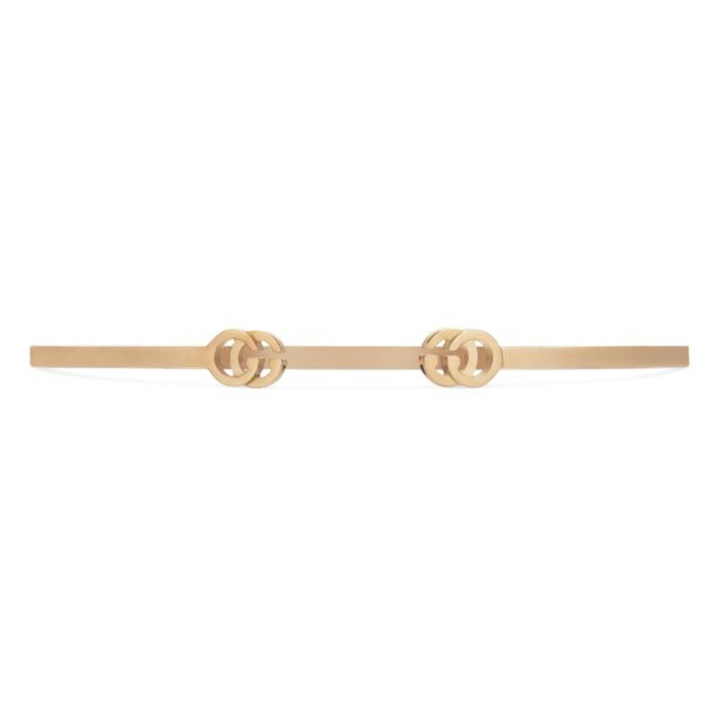 Gucci GG Running 18ct Rose Gold Open Bangle