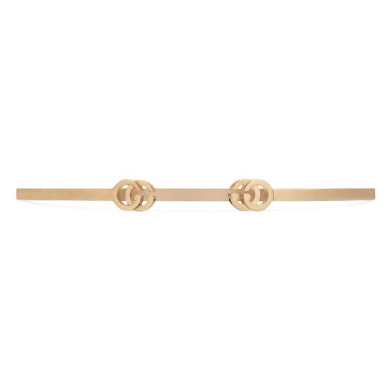 Gucci GG Running 18ct Rose Gold Open Bangle