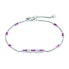 Thumbnail Image 0 of Gucci Link to Love 18ct White Gold & Rubellite Bracelet