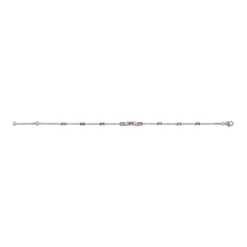 Gucci Link to Love 18ct White Gold & Rubellite Bracelet