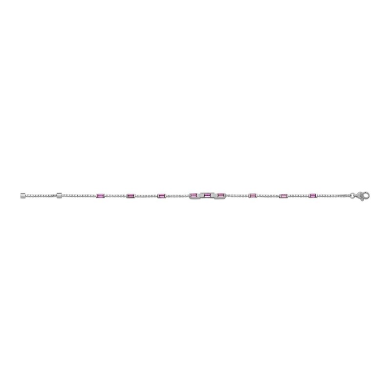 Gucci Link to Love 18ct White Gold 7 Inch & Rubellite Bracelet